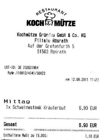 tdir Hffner Kochmtze Restaurant